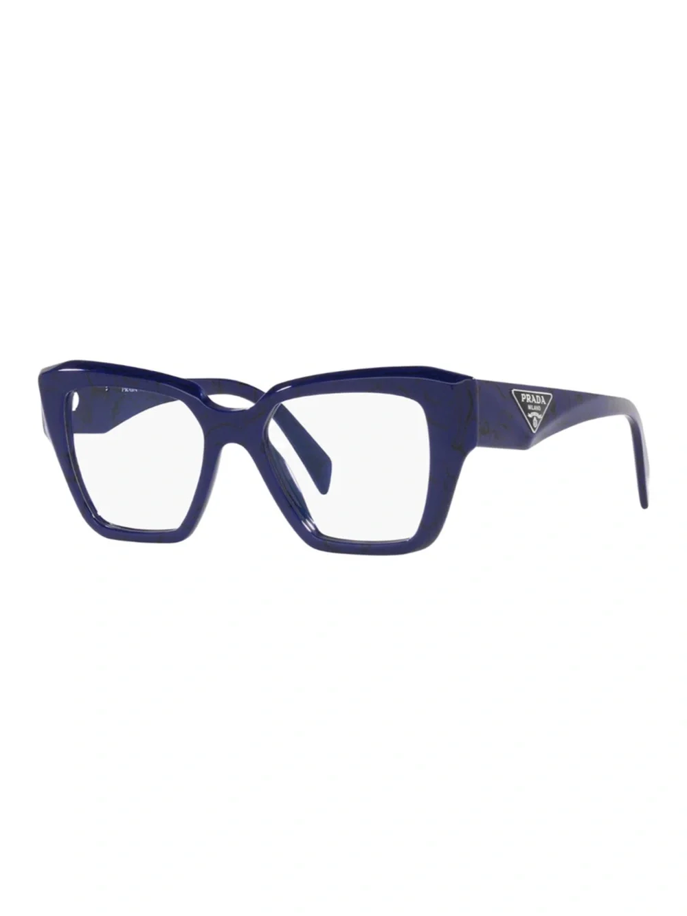 PRADA - PR 09ZV Marmo Baltico Blue Purple Marbled Eyeglass Frames | 50-18-145
